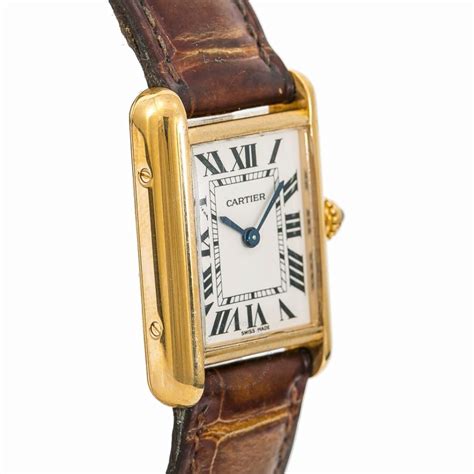 used cartier tank watch|cartier tank must preowned.